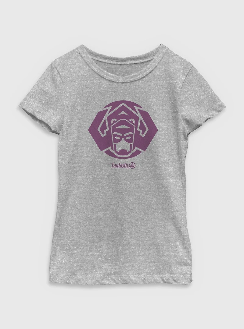 Marvel The Fantastic Four: First Steps Galactus Icon Youth Girls T-Shirt