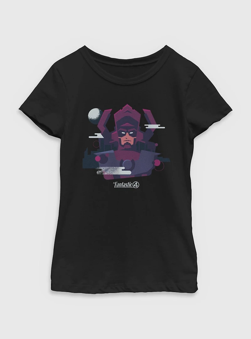 Marvel The Fantastic Four: First Steps Cosmic Power Galactus Youth Girls T-Shirt