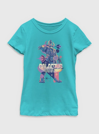 Marvel The Fantastic Four: First Steps Galactus Title Youth Girls T-Shirt