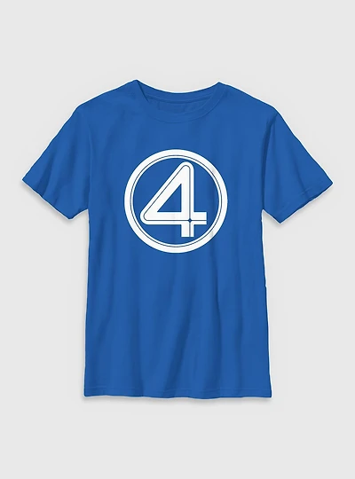 Marvel The Fantastic Four: First Steps Four Logo Youth T-Shirt
