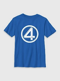 Marvel The Fantastic Four: First Steps Four Logo Youth T-Shirt