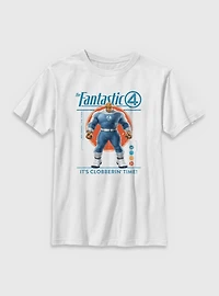 Marvel The Fantastic Four: First Steps It's Clobberin' Time Ben Grimm Thing Youth T-Shirt
