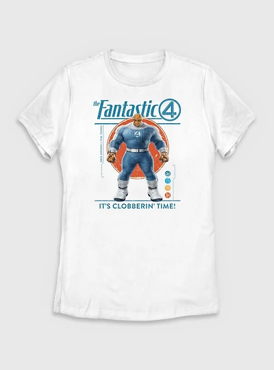 Marvel The Fantastic Four: First Steps It's Clobberin' Time Ben Grimm Thing Womens T-Shirt