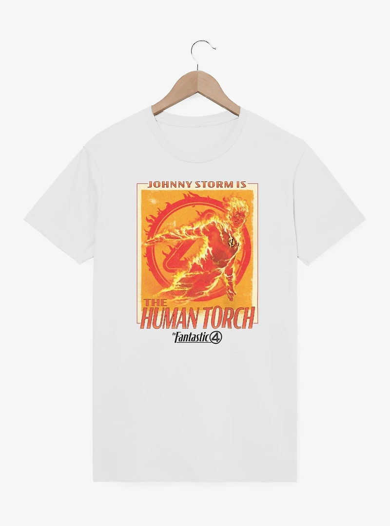 Marvel The Fantastic Four: First Steps Johnny Storm Is Human Torch T-Shirt