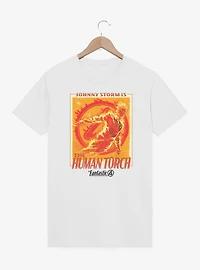 Marvel The Fantastic Four: First Steps Johnny Storm Is Human Torch T-Shirt