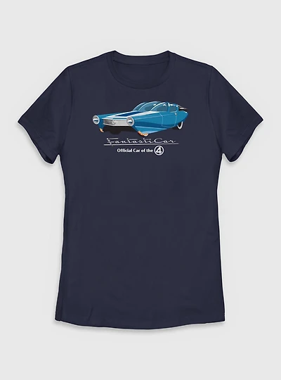 Marvel The Fantastic Four: First Steps Official Car Fantasticar Womens T-Shirt