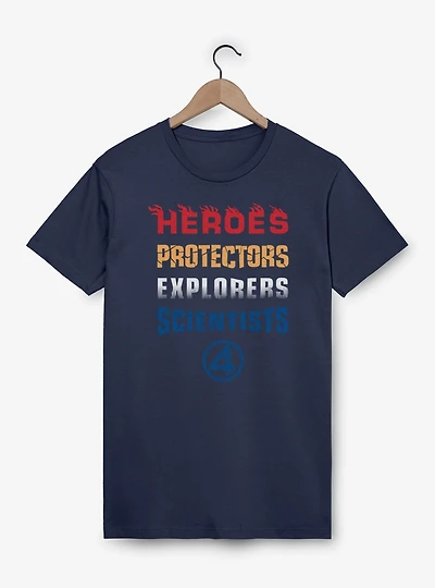 Marvel The Fantastic Four: First Steps Heroes Protectors Explorers Scientists T-Shirt