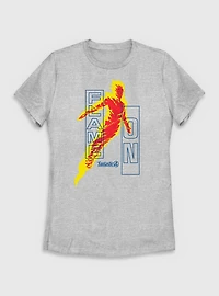 Marvel The Fantastic Four: First Steps Human Torch Flame On Womens T-Shirt