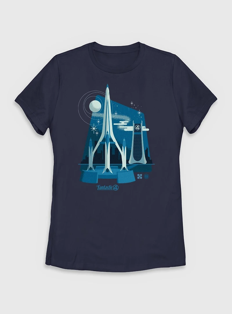 Marvel The Fantastic Four: First Steps Ready For Launch Womens T-Shirt