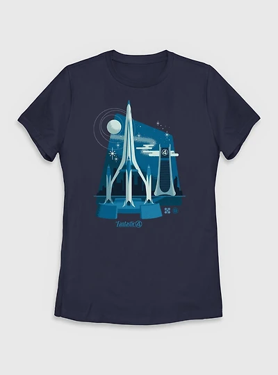 Marvel The Fantastic Four: First Steps Ready For Launch Womens T-Shirt