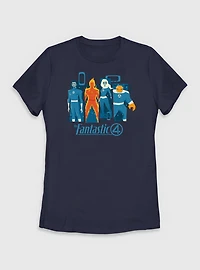 Marvel The Fantastic Four: First Steps Simple Panels Womens T-Shirt