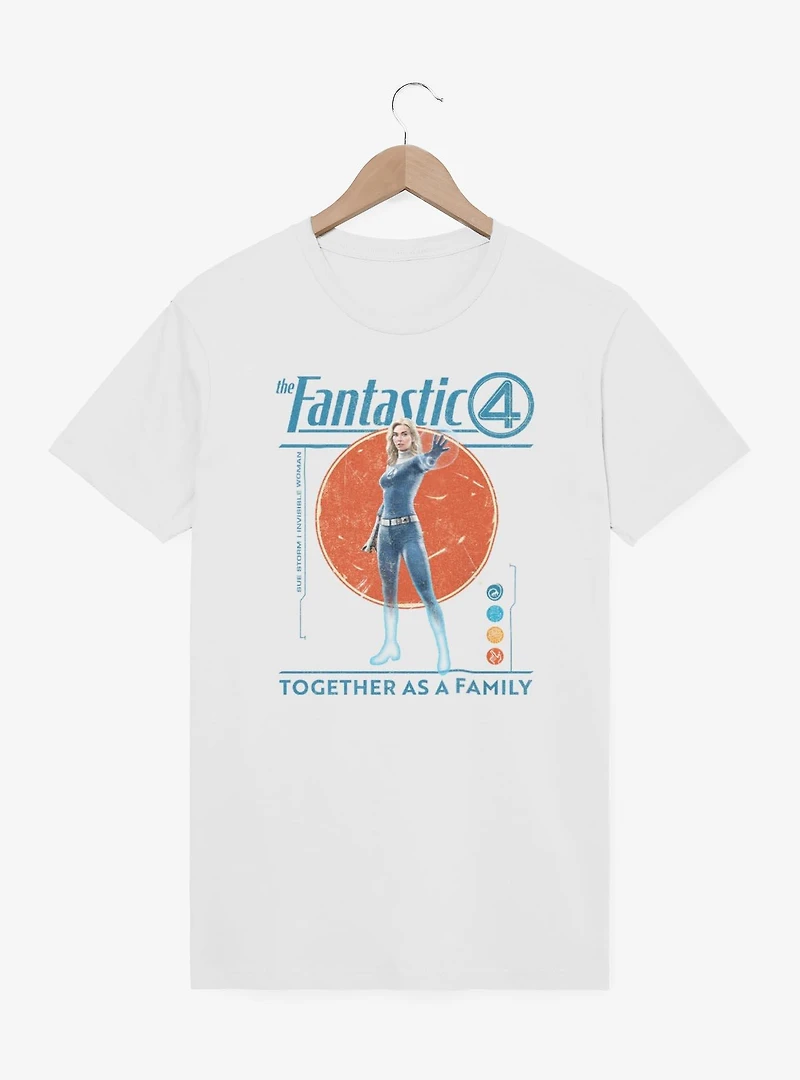 Marvel The Fantastic Four: First Steps Together As A Family Susan Storm Invisible Woman T-Shirt