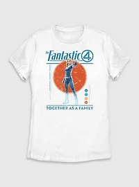Marvel The Fantastic Four: First Steps Together As A Family Susan Storm Invisible Woman Womens T-Shirt
