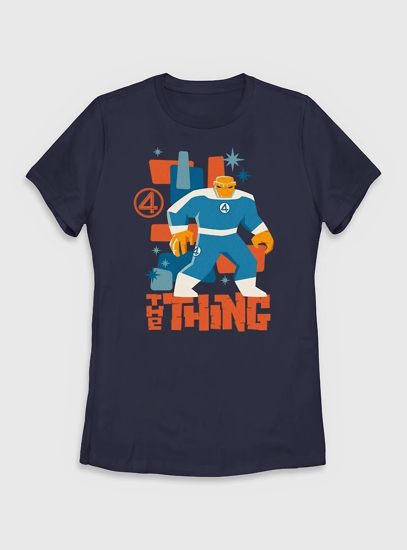 Marvel The Fantastic Four: First Steps Thing Vintage Womens T-Shirt