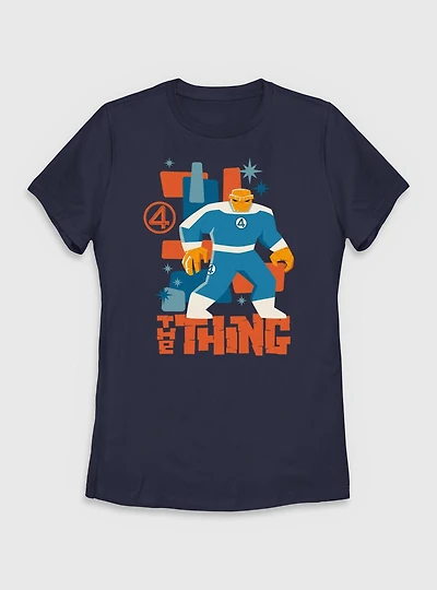 Marvel The Fantastic Four: First Steps Thing Vintage Womens T-Shirt
