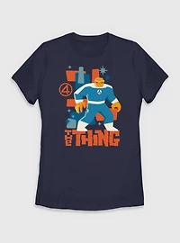 Marvel The Fantastic Four: First Steps Thing Vintage Womens T-Shirt
