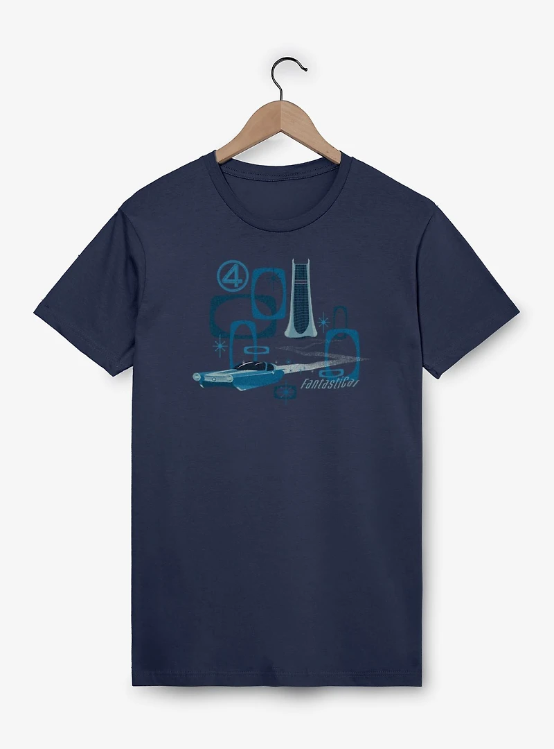 Marvel The Fantastic Four: First Steps Fantasticar Vintage T-Shirt