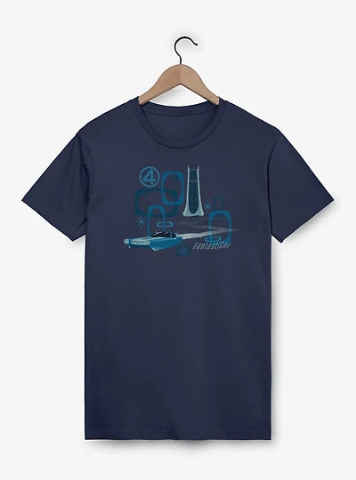 Marvel The Fantastic Four: First Steps Fantasticar Vintage T-Shirt
