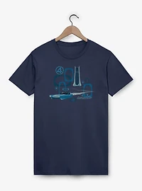 Marvel The Fantastic Four: First Steps Fantasticar Vintage T-Shirt