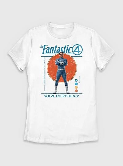 Marvel The Fantastic Four: First Steps Solve Everything Reed Richards Mister Womens T-Shirt