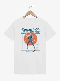 Marvel The Fantastic Four: First Steps Flame On Johnny Storm Human Torch T-Shirt