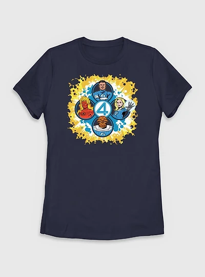 Marvel The Fantastic Four: First Steps Cosmic Explorers Womens T-Shirt