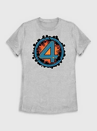Marvel The Fantastic Four: First Steps Explosion Logo Womens T-Shirt