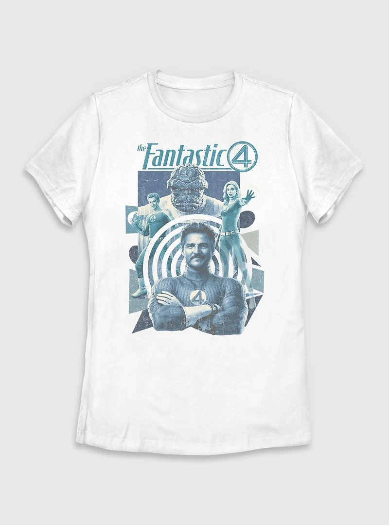 Marvel The Fantastic Four: First Steps Greatest Heroes Womens T-Shirt