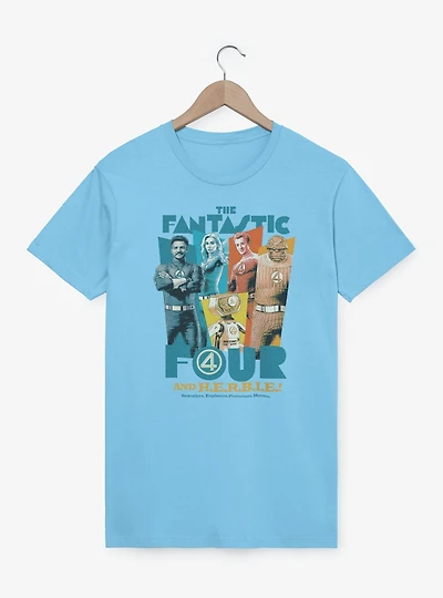 Marvel The Fantastic Four: First Steps Heroes & H.E.R.B.I.E. T-Shirt