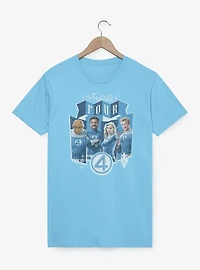 Marvel The Fantastic Four: First Steps Four Heroes Panels T-Shirt