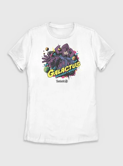Marvel The Fantastic Four: First Steps Galactus Devourer Of Worlds Womens T-Shirt
