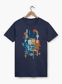 Marvel The Fantastic Four: First Steps Retro Cosmic Power Vs. Galactus T-Shirt