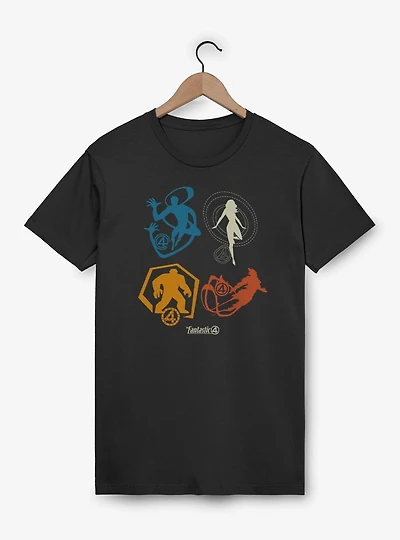 Marvel The Fantastic Four: First Steps Team Icons T-Shirt