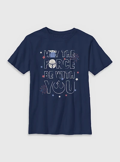 Star Wars The Mandalorian May Force Youth T-Shirt