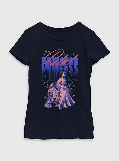 Star Wars Rebel Princess Stars Youth Girls T-Shirt