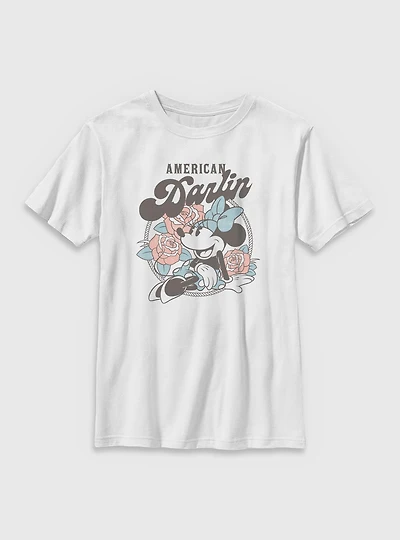 Disney Minnie Mouse American Darlin Youth T-Shirt