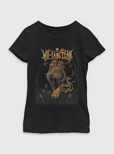 Wu-Tang Clan Tiger And Arrows Youth Girls T-Shirt