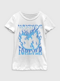 Wu-Tang Clan Forever Blue Fire Youth Girls T-Shirt