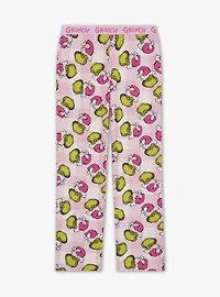 Dr. Seuss How The Grinch Stole Christmas Pink Allover Print Women's Sleep Pants