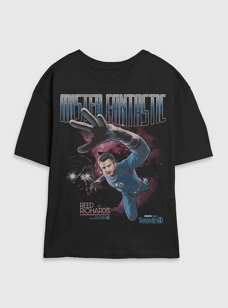 Marvel The Fantastic Four: First Steps Stretch Mr. Reed Richards Womens Skimmer T-Shirt BoxLunch Exclusive