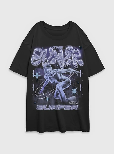 Marvel The Fantastic Four: First Steps Silver Surfer Womens Oversized T-Shirt BoxLunch Exclusive