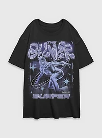 Marvel The Fantastic Four: First Steps Silver Surfer Womens Oversized T-Shirt BoxLunch Exclusive