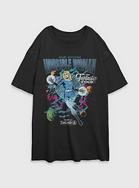 Marvel The Fantastic Four: First Steps Comic Cover Sue Storm Invisible Woman Womens Oversized T-Shirt BoxLunch Exclusive