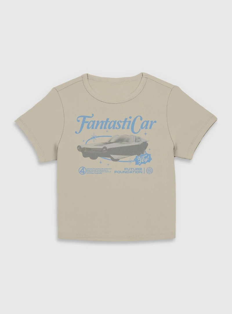 Marvel The Fantastic Four: First Steps Retro Fantasticar Womens Baby T-Shirt BoxLunch Exclusive