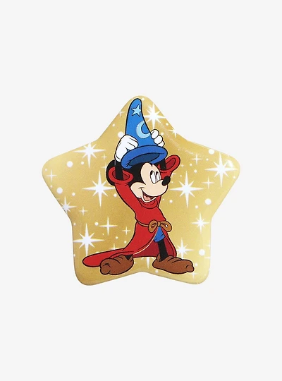 Disney Fantasia Sorcerer Mickey Star-Shaped Button Pin — BoxLunch Exclusive