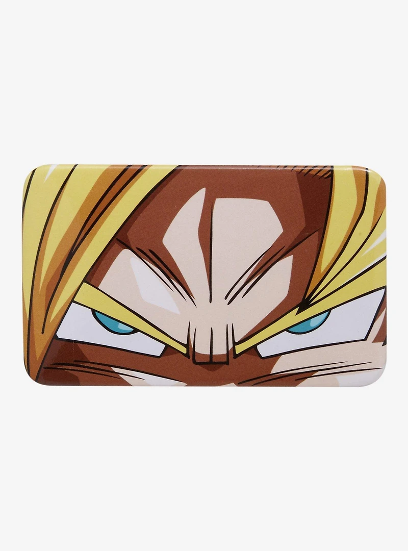 Dragon Ball Z Super Saiyan Goku Eyes Rectangle Button Pin - BoxLunch Exclusive