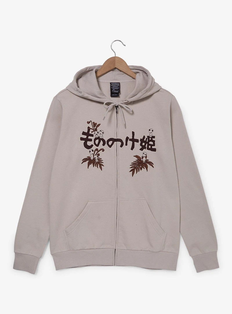 Studio Ghibli® Princess Mononoke Icons Embroidered Zippered Hoodie - BoxLunch Exclusive