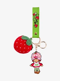 Strawberry Shortcake Plush Knit Strawberry Wristlet Keychain