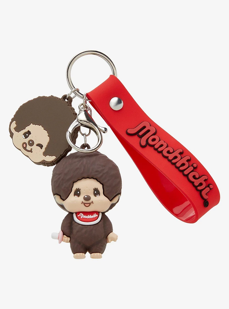 Monchhichi Multi-Charm Wristlet Keychain