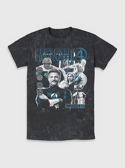 Marvel The Fantastic Four: First Steps Future Foundation Family Mineral Wash T-Shirt BoxLunch Exclusive
